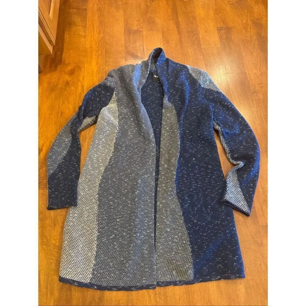 Woman’s Nic + Zoe cotton blend cardigan blue size S - Picture 2 of 5